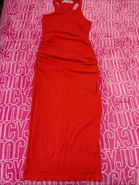 Michael Stars Red ankle length Tank Dress
